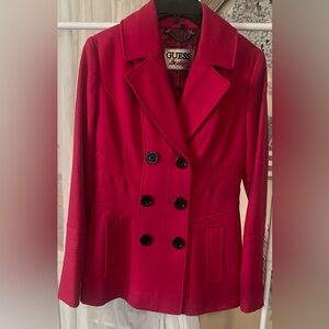 GUESS BLAZER COAT🧥 - HOT PINK 💖, Sz.S, EUC